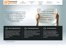 Tablet Screenshot of doneerkadobon.nl